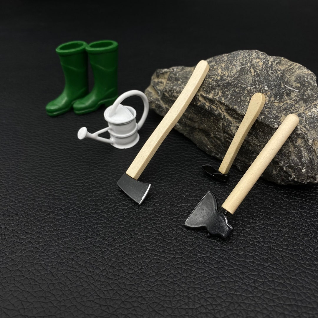 Mini World Toy Axe Mini Decoration Cosplay Watering Flower Etsy