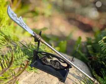 Hand-Forged GuanDao Miniature: Ancient Chinese General Sword, Carbon Steel