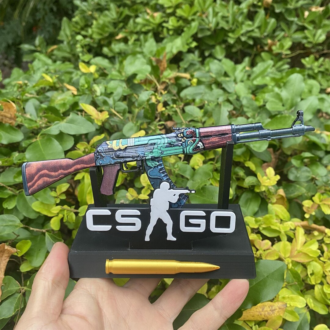 CSGO Rare Skin Fire Serpent AK-47 Miniature CS2 Gamer Christmas Gift - Etsy