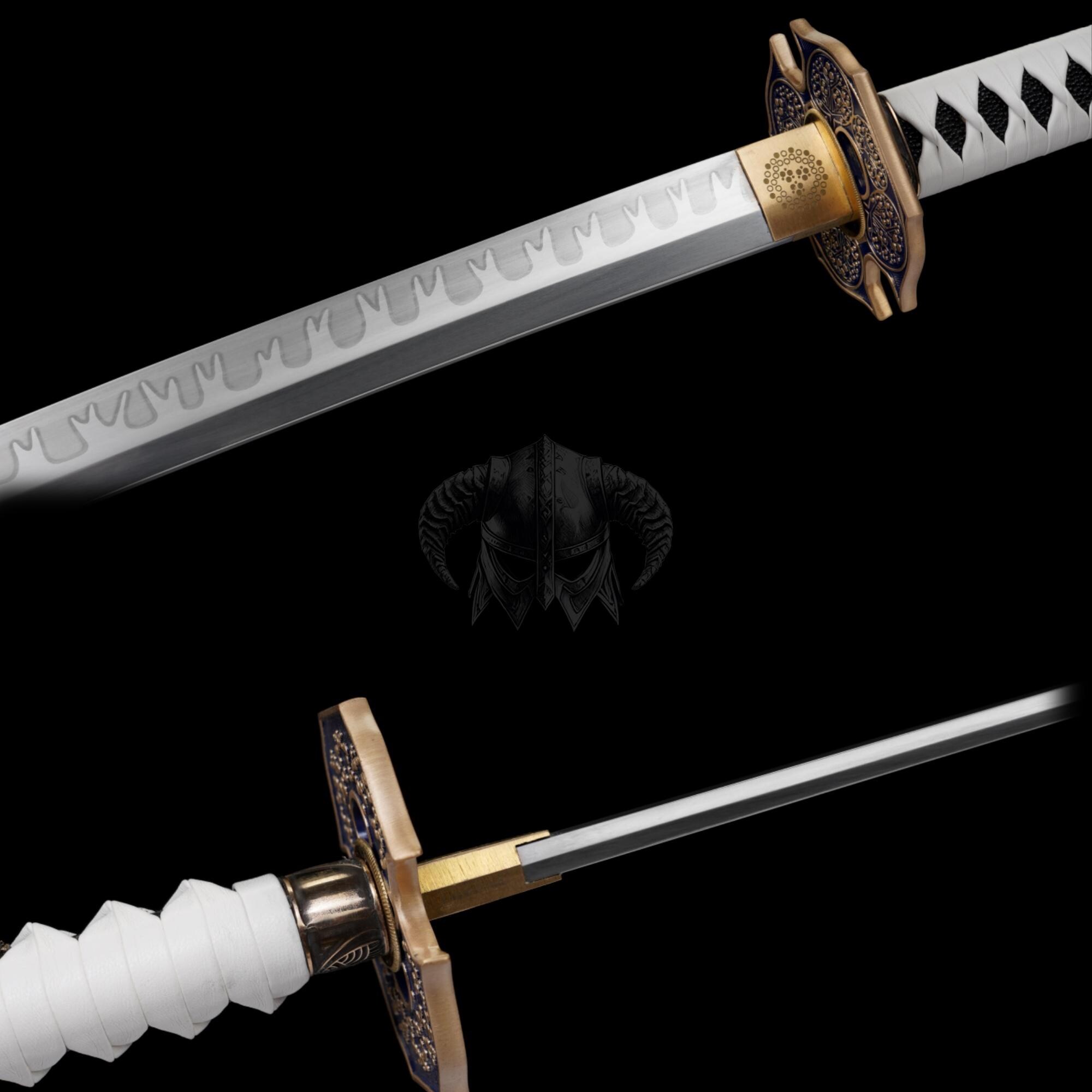 Hand-forged Hadfield Steel Vergil's Yamato Katana Extended Edition