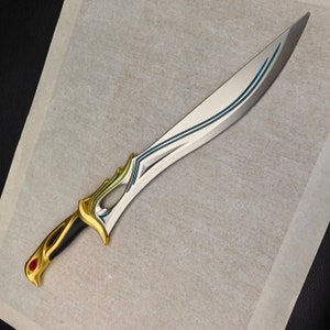 Handmade Luminous Sovereign Knife: Metal Replica Cosplay Prop