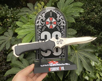Resident Evil Series 30-Year Anniversary Classical Krauer Knife IRL Metal Prop For Collection