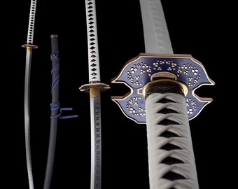 Hand-forged Hadfield Steel Vergil's Yamato Katana Extended Edition