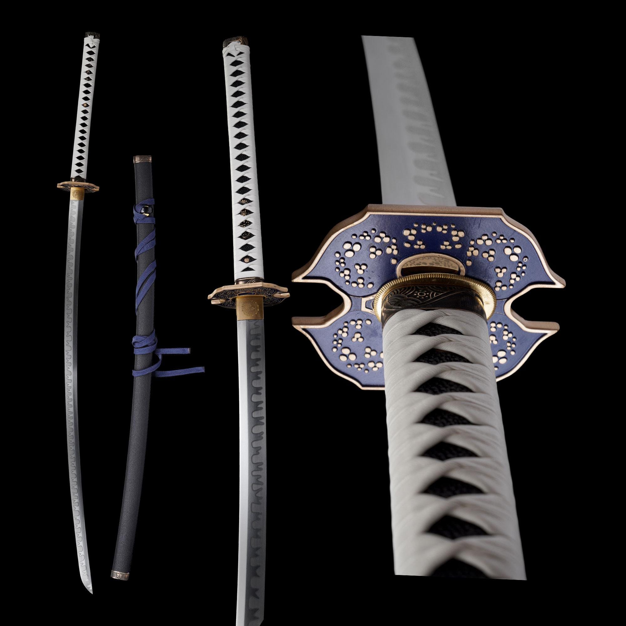 Hand-forged Hadfield Steel Vergil's Yamato Katana Extended Edition