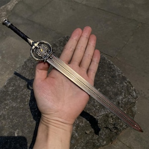 Skyrim Dawnbreaker Sword 1/3 Scale Replica - Daedric Artifact with LED Stand