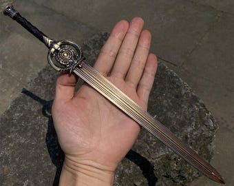 Skyrim Dawnbreaker Sword 1/3 Scale Replica - Daedric Artifact with LED Stand