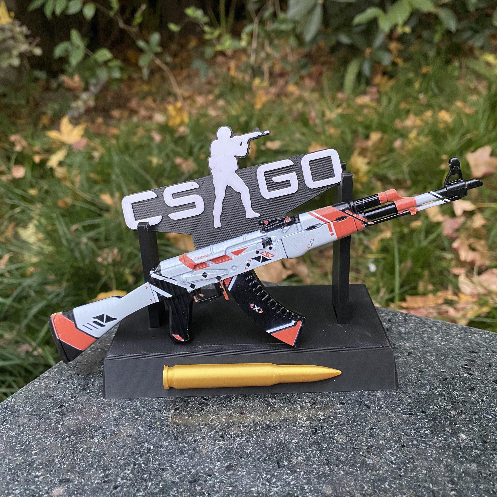 CSGO Asiimov AK-47 Miniature CS2 Asiimov Tiny Gun Gamer Christmas