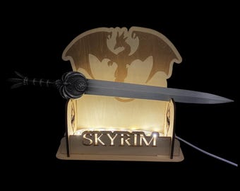 Skyrim Nightingale Blade 1/3 Scale Replica: Metal Fan Art Sword
