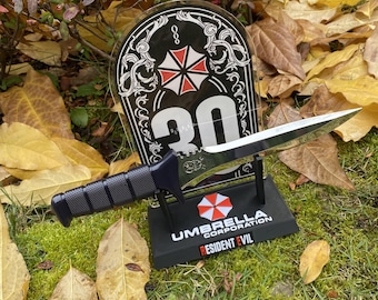 Metal Re4 Leon S Kennedy Primal Knife Metal Prop Blunt Blade Game Knife For Collection