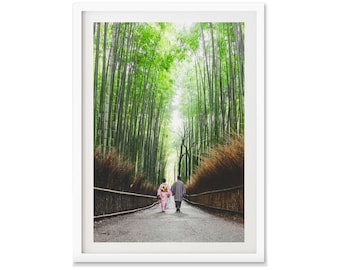 Fine Art Fotografie Druck für Wanddekoration, Bambuswald Arashiyama Kyoto Japan