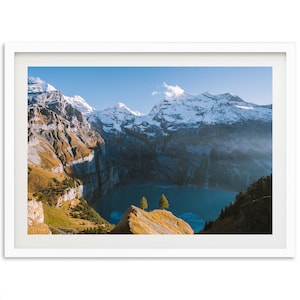 Landscape Photography Print of Oeschinensee Kandersteg, Switzerland Wall Decoration
