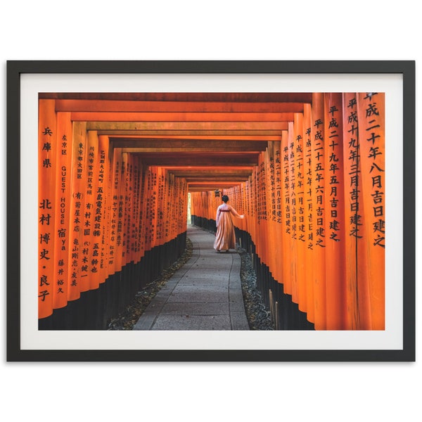 Photographie d'un Temple de Kyoto Japon, Art mural Japonais