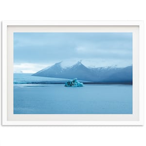 Stampa fotografica artistica Ghiacciaio dell'Islanda, paesaggio nordico, idea regalo per la decorazione murale