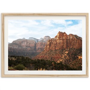 Fine Art Photography Print of Zion National Park for Wall Decoration, Utah Desert Landscape