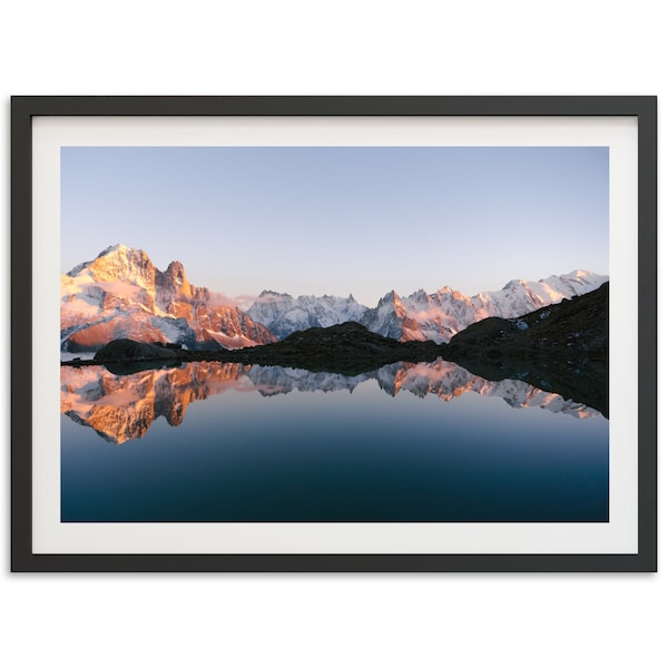 Photographie de Chamonix Mont-Blanc pour Déco murale, Montagnes Alpes France