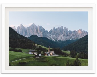 Fotografie Reisedruck der Dolomiten, Wand Kunst Dekoration