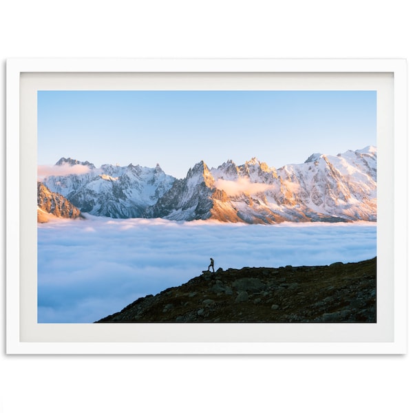 Photographie de Randonnée Chamonix Mont-Blanc pour Déco murale, Alpes France