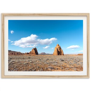 Capitol Reef National Park Print for Wall Decoration, Photography Utah Desert Landscape