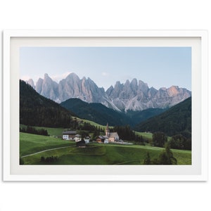 Dolomiti Fine Art Print, Dolomites Print, Val Di funes Landscape, Wall Art Decoration Italy