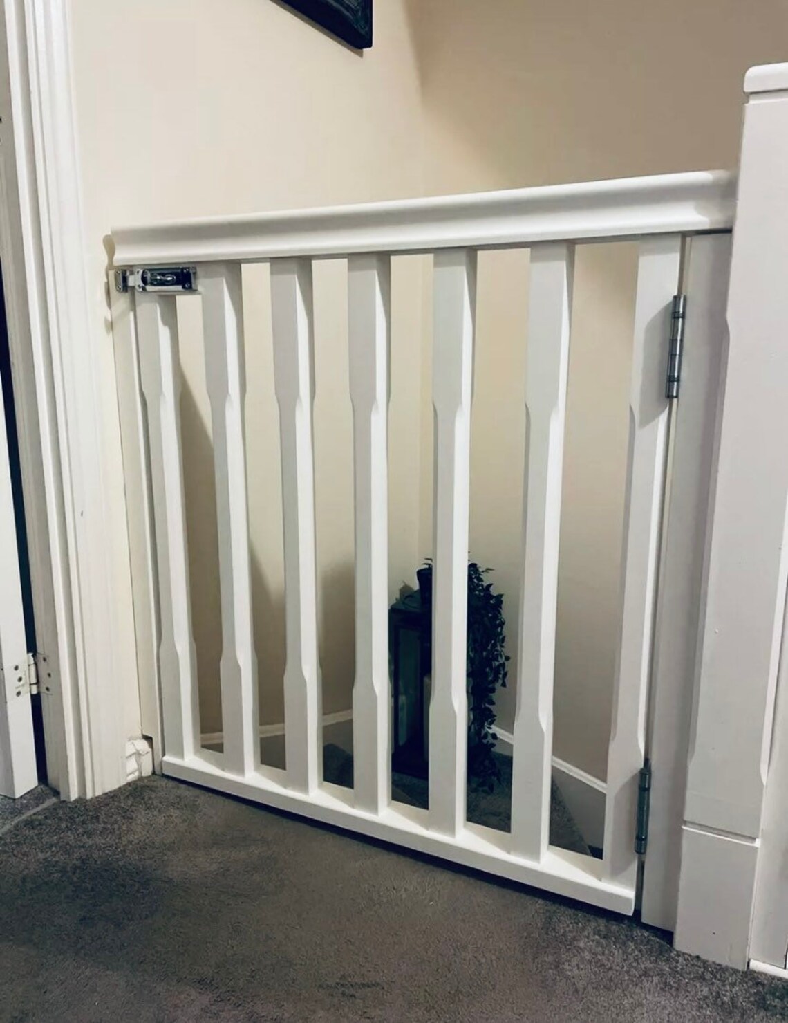 Bespoke wooden stair gate Etsy