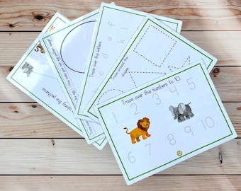 Laminated Tracing Activity Pack: Numbers, Letters, Patterns