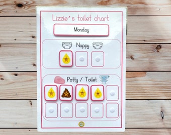 Personalised Potty Training Chart: Visual Aid for Toddlers