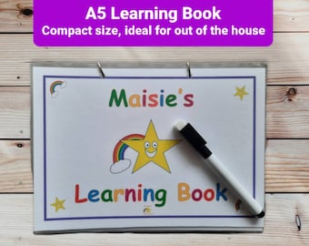Personalised A5 Learning Book: Toddler Travel Activity