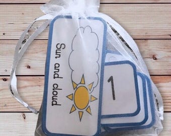 Spare calendar counters, weather counters, number counters
