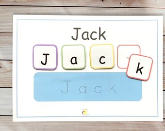 Personalised Name Matching Activity: Toddler Learning Mat