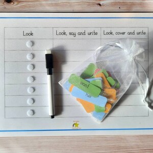 Interactive Spelling Activity, High Frequency Words, Educational Resource image 1