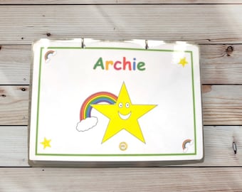 Personalised Welsh/English Toddler Learning Book: Interactive Bilingual Activities