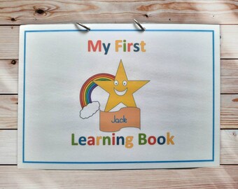 My First Learning Book, busy book, preschool / toddler interactive education learning, educational learning resource, learning folder