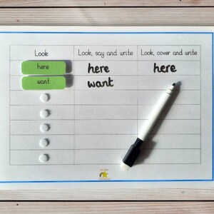 Interactive Spelling Activity, High Frequency Words, Educational Resource image 2