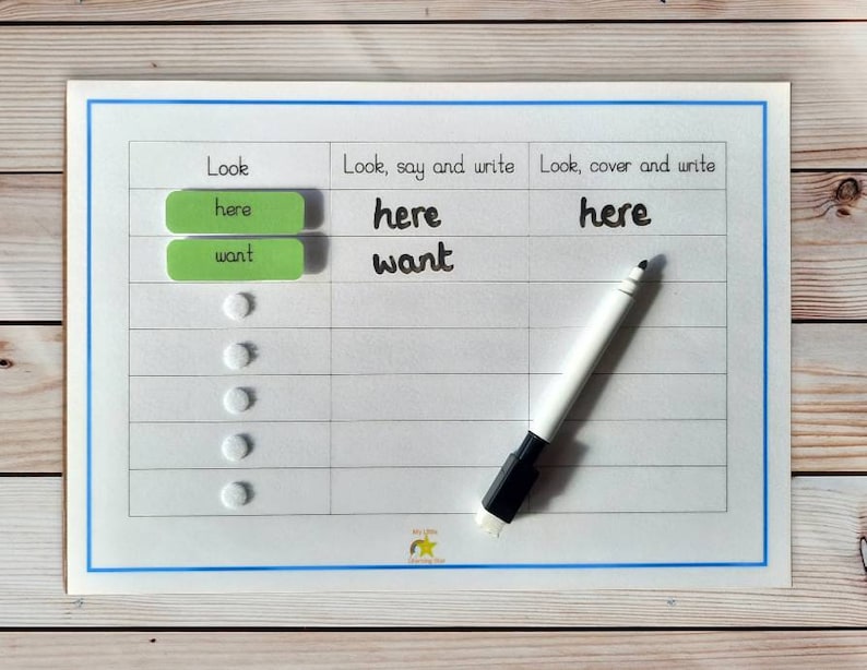 Interactive Spelling Activity, High Frequency Words, Educational Resource image 2