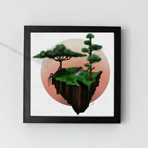 Carte postale Affiche murale Décoration Illustration Impression Papier recyclé