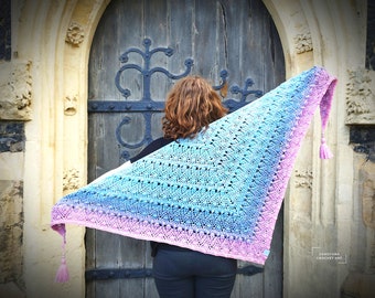 Handmade/ handcrafted crochet shawl