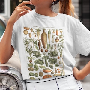 vegetable shirt vintage t shirt cottagecore tshirt vegan shirt cottagecore clothing veggie shirt farm shirt botanical shirt vegetable tee