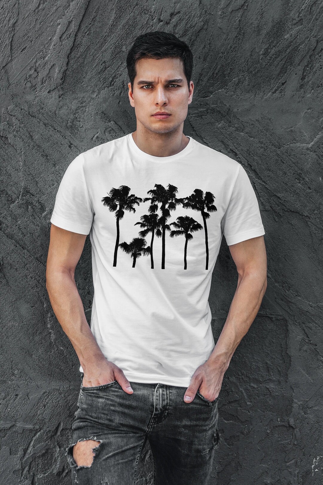 Unisex Palm Shirt / Palm Tree Shirt / Beach Shirt Etsy
