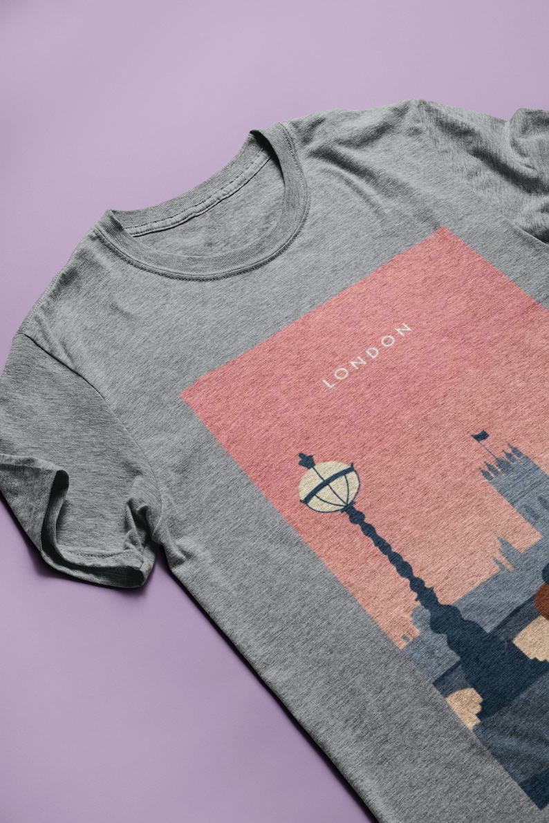 London Shirt Vintage London T Shirt Europe Sunset City England British