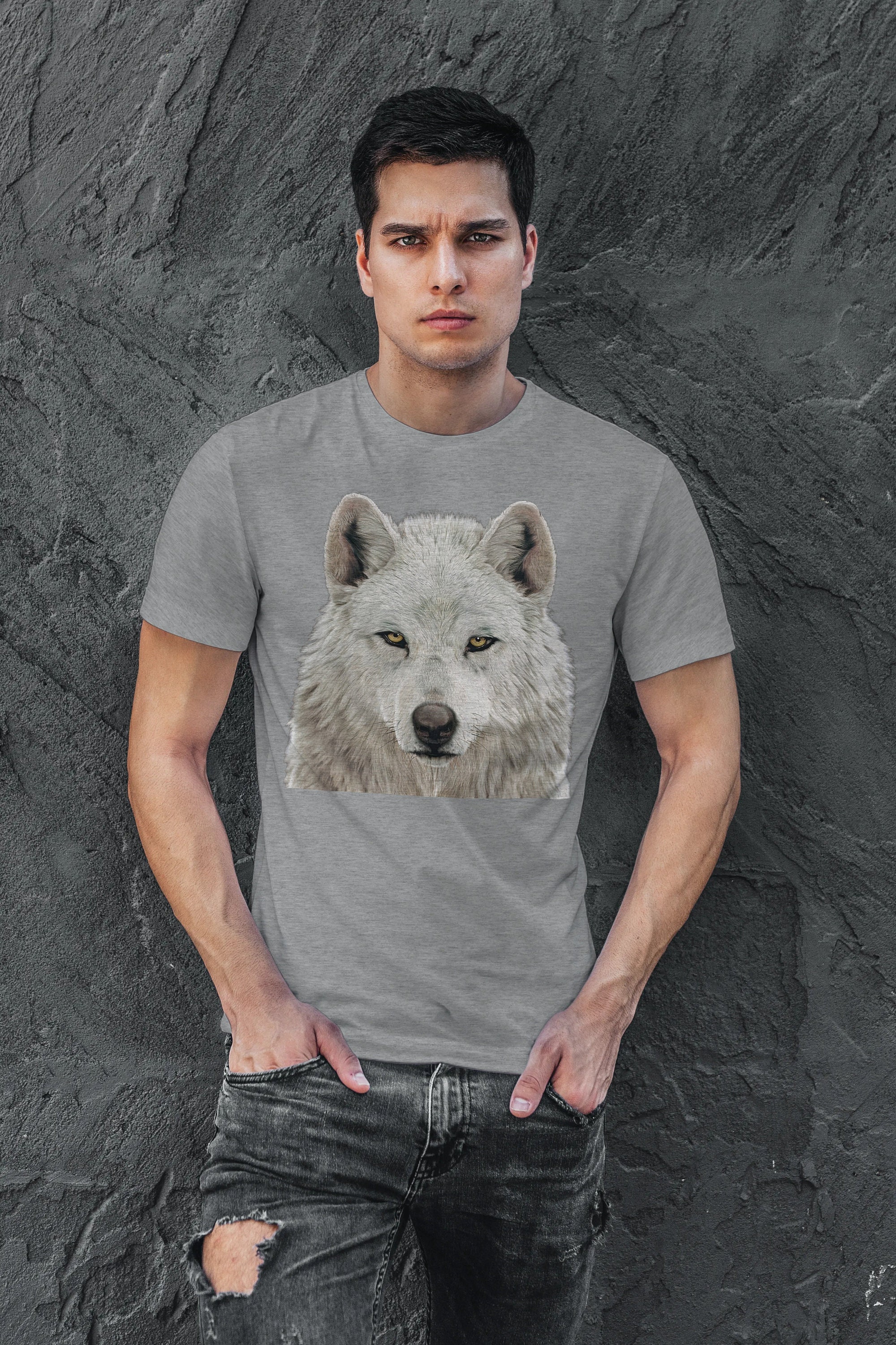 White Wolf Shirt / Wolf Shirt Men / Women / Wolf Gifts / - Etsy UK