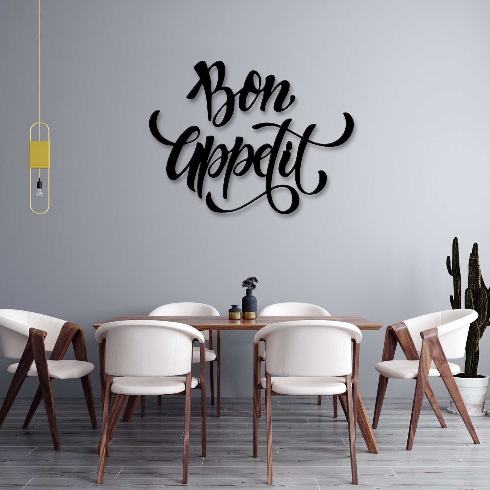 Bon Appetit Metal Wall Art Pretty Food Quote Wall Sculpture Etsy