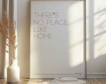 Theres No Place Like Home | Wizard Of Oz | Printable Poster