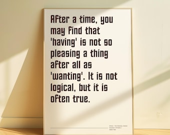 Spock Zitat | Die Originalserie | Digitaler Download | Star-Trek