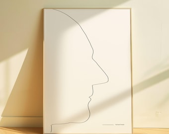 Captain Picard | Line Drawing | Digital Dowload