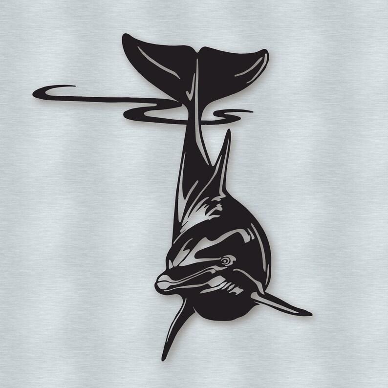 Dolphin Metal Wall Decor Sea Creatures Wall Decor Dolphin Etsy