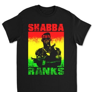 90s SHABBA RANKS Tシャツ RAP TEES REGGAE Vintage 90's Shabba Ranks Bootleg Rap Tee Double-Sided