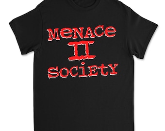 Menace II Society Heavyweight Tshirt | 90s Retro Shirt | Menace to