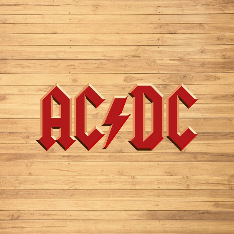 AC DC Png Logo, Music Bands Logo, Ac-dc Music Band Logo, High Quality