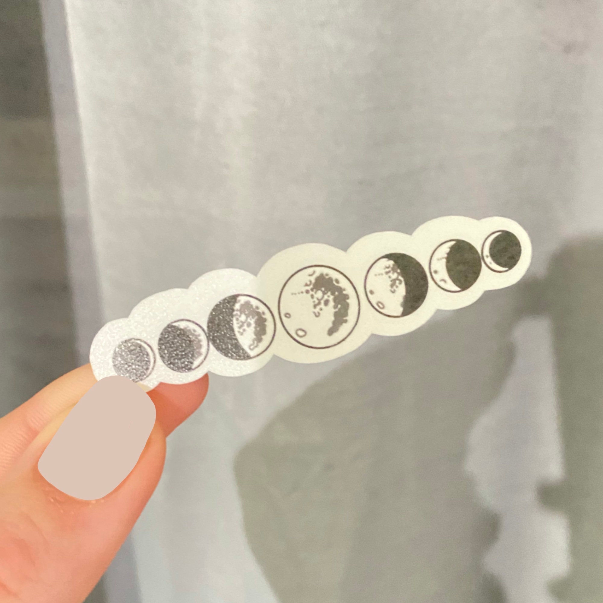 Celestial Moon Phase Sticker WATERPROOF Etsy