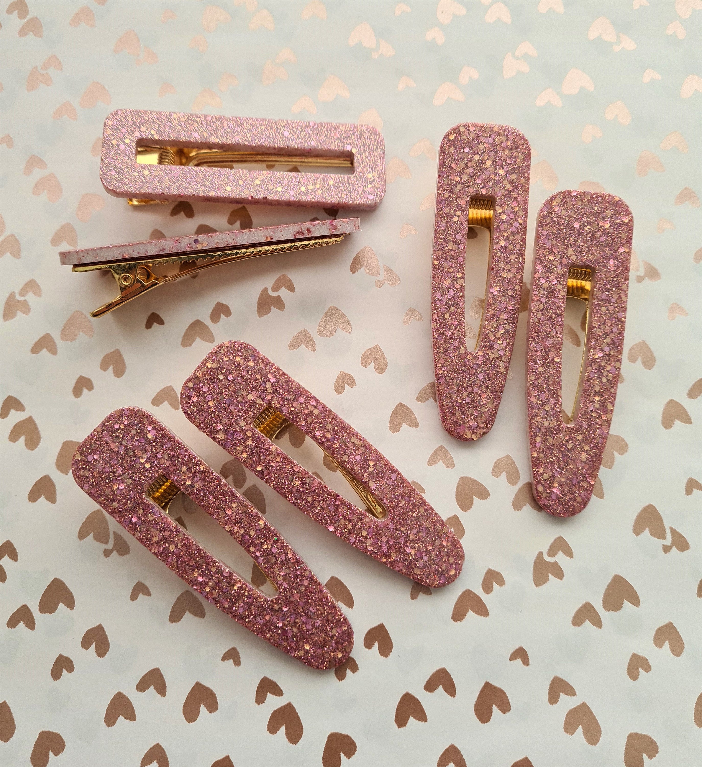 gold hair clips